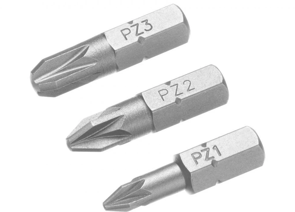 Stanley IRWIN antgalių rinkinys 3 vnt. PZ1 PZ2 PZ3 /25mm