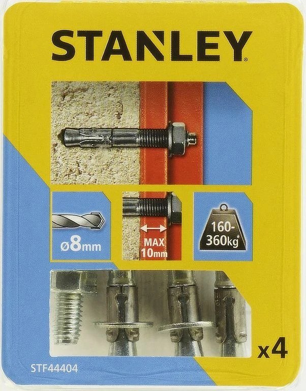STANLEY MECHANINIS ANKERIS 8x65mm 4vnt. DIDELĖMS APKROVOMS %%%