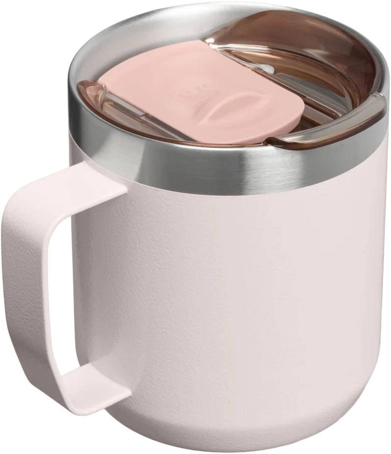 Stanley Everyday Hammertone rožinio kvarco termo puodelis stovyklavimui, 0,35 l