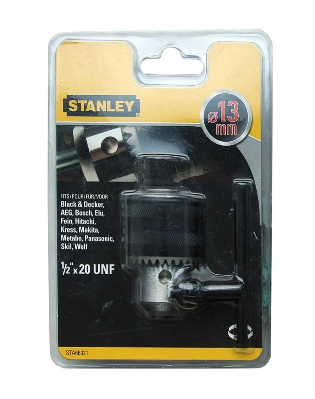 Stanley Laikiklis Greito užveržimo grąžto griebtuvas 13 mm, 1/2"x20unf, vidinis sriegis