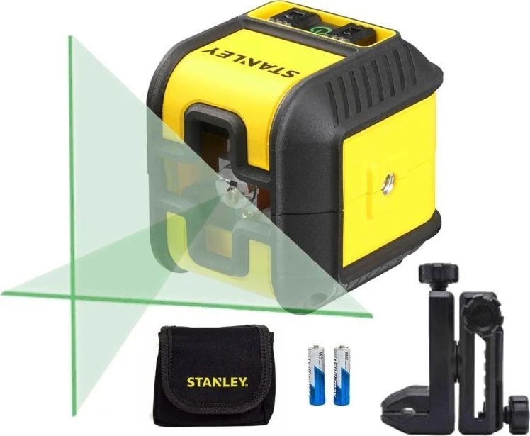 Kryžminis lazerinis nivelyras Stanley Cubix; žalias