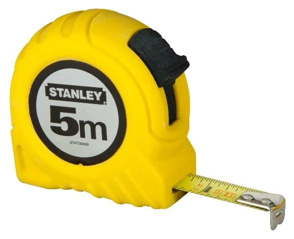 STANLEY MIARA ZWIJANA 5m PLASTIKOWY KORPUS, KARTA