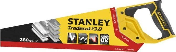 Pjūklas medžiui TradeCut 3.0 Stanley | 11 tpi, 380 mm švariam pjūviui