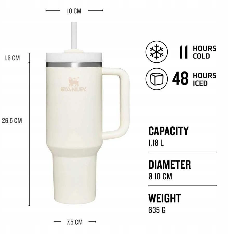 Gertuvė Stanley Quencher H2.O Tumbler 1.18L - Pomelo geltona