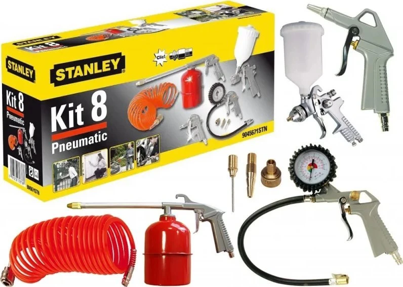 Stanley pneumatinių įrankių rinkinys, 8 vnt.