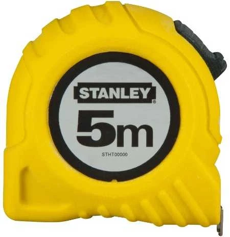 STANLEY MIARA ZWIJANA 5m PLASTIKOWY KORPUS, KARTA