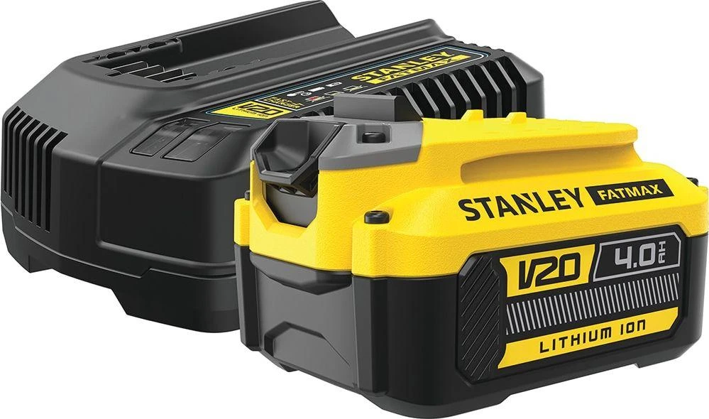 Stanley V20 4.0Ah akumuliatorius ir kroviklis