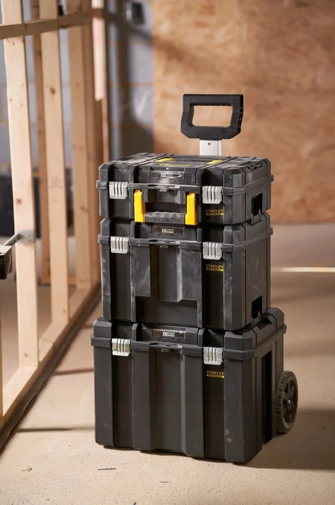 Stanley 3 dalių įrankių daiktadėžė su ratukais FATMAX STACK-PRO 3-in-1 FMST75753-9