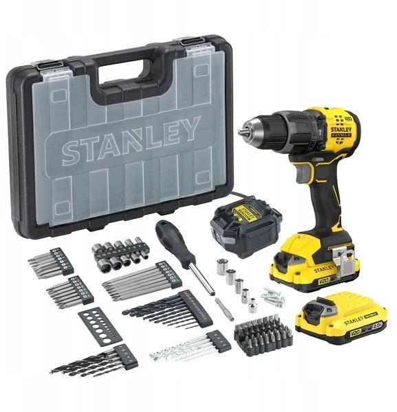 Stanley STANLEY smūginis suktuvas V20 SFMCD716D2A 2x2Ah + 100 akumuliatorių