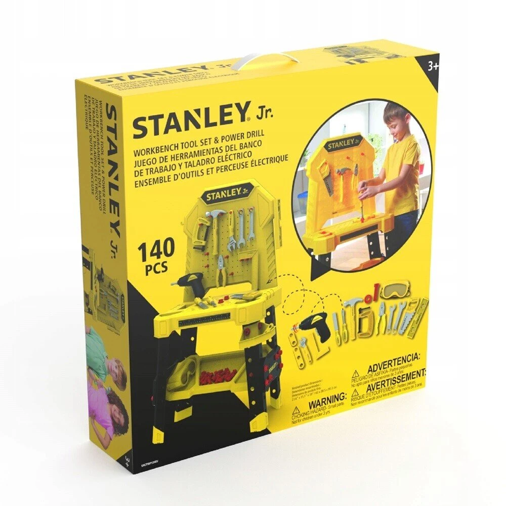 Stanley Jr. - Darbastalio komplektas su naujais įrankiais (SRP126-SY)