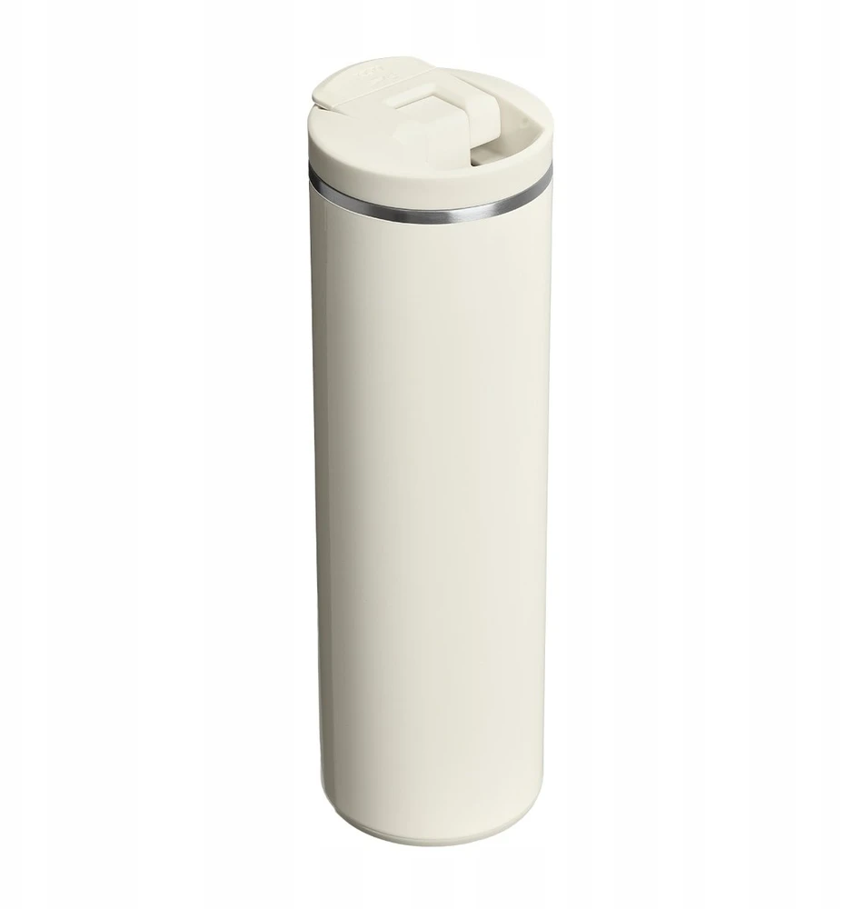 Stanley Thermal mug The Transit Fliptop Mug 0.59L in glossy cream color