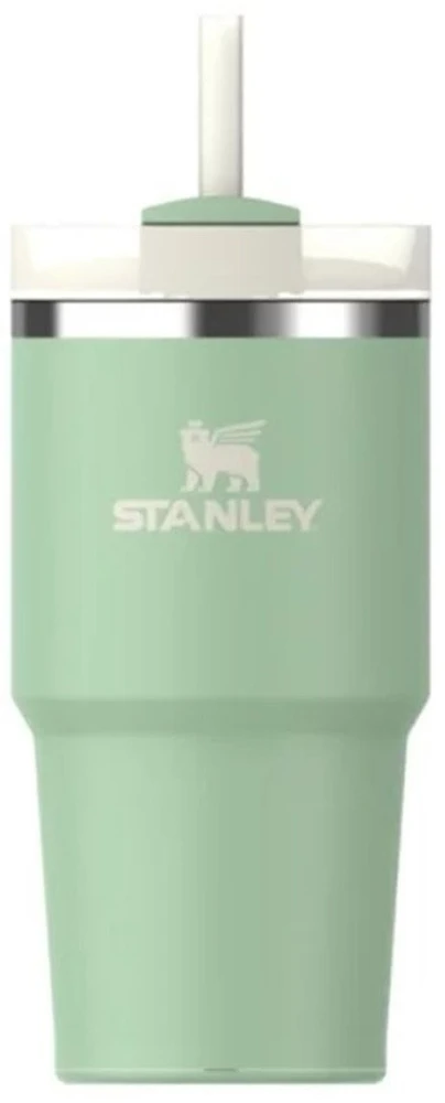 Stanley Termospuodelis su šiaudeliu The Quencher H2.O FlowState Tumbler 0.59L pistacijų spalvos