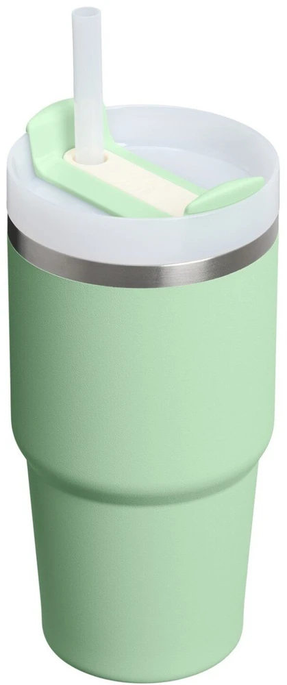 Stanley Termospuodelis su šiaudeliu The Quencher H2.O FlowState Tumbler 0.59L pistacijų spalvos