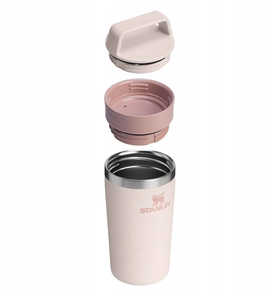 Kelioninis termo puodelis Stanley the Café-To-Go Rose Quartz, 350 ml