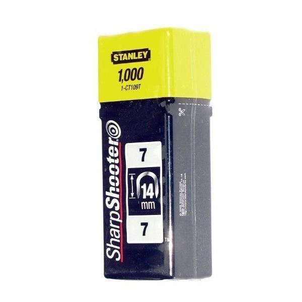 Kabelių kabės Stanley 1-CT108T 12 mm Type-7 (1000 vnt.)