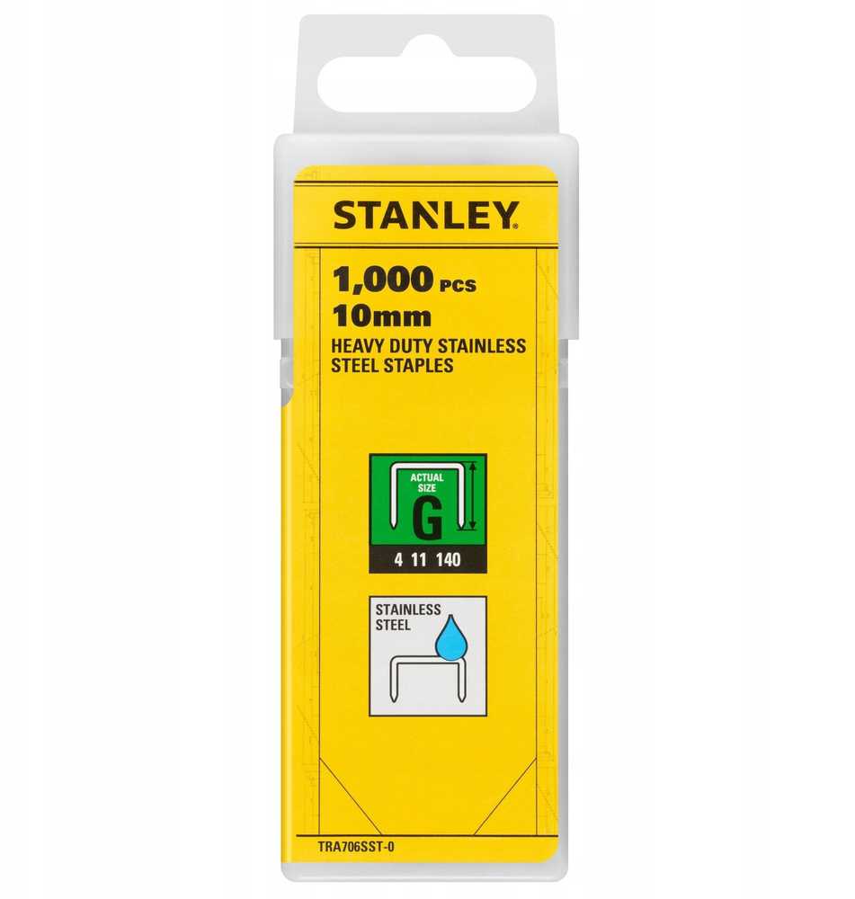 STANLEY SANKABOS G 10mm 1000 TVIRTOS, NERŪDIJANTIS PLIENAS