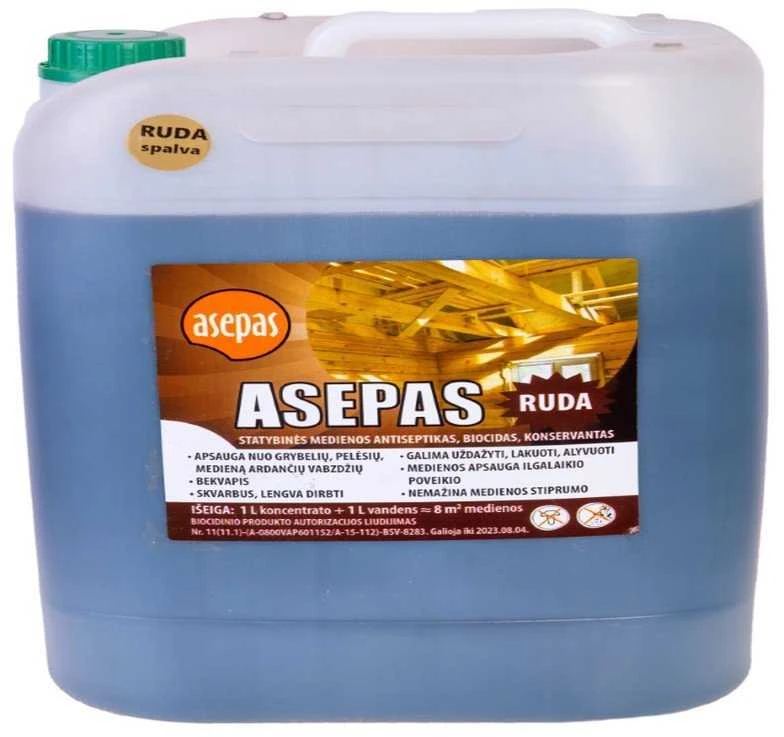 Staples antiseptikai ASEPAS rudi 10 l
