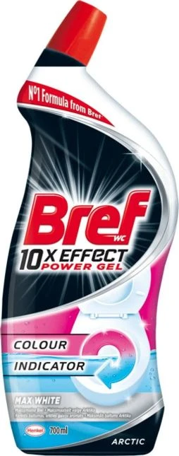 Unitazo valiklis BREF 10×EFFECT POWER GEL ARCTIC, 700 ml