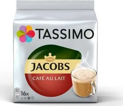 Staples Kavos kapsulės Tassimo Café Au Lait (suderinamas su Bosch Tassimo kapsulių aparatais), 16 vnt.