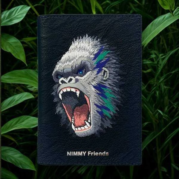Passport dėklas Nimmy wallet Raptor Gorilla juodos spalvos
