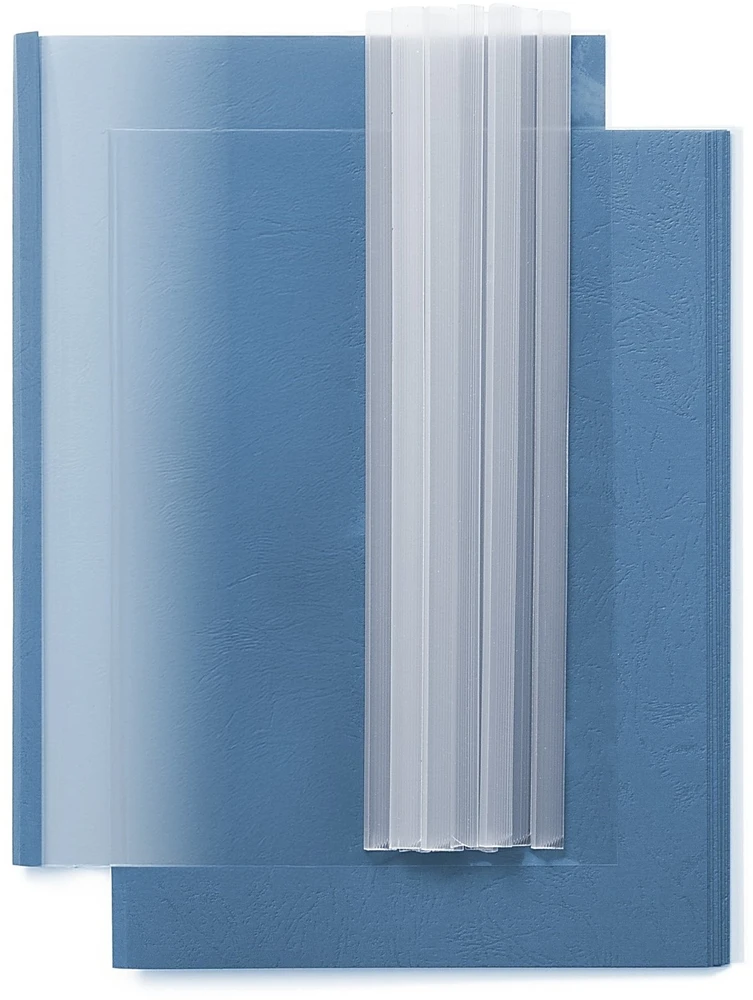 Staples Dovre Express dokumentų įrišimo rinkinys A4/4,5 mm tamsiai raudonas (10 vnt.)