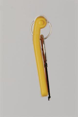 Staples Kabės DURABLE KEY CLIP geltona raktų pakabukas, pakuotėje 6 vnt.