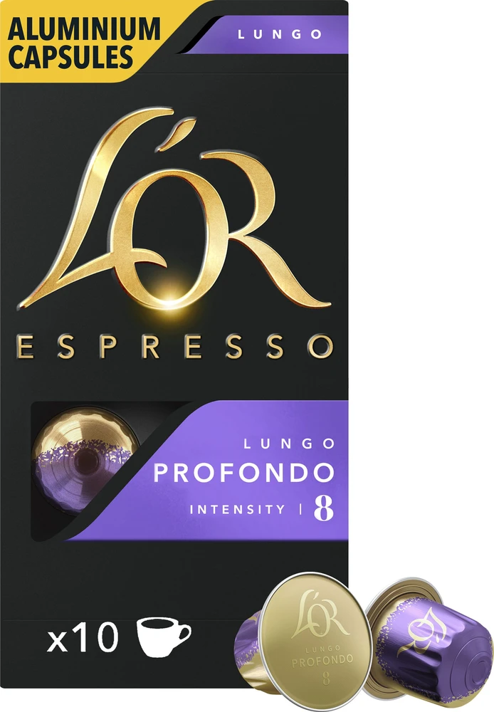 Kavos kapsulės L'OR Profondo, 10x52g