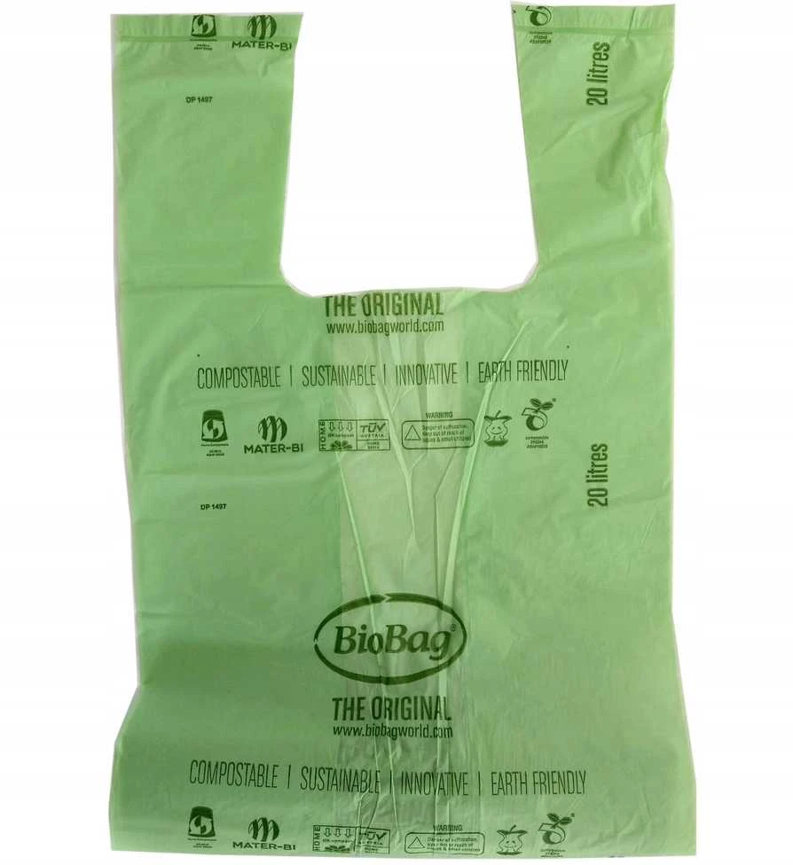 „Staples“ kompostuojami maišeliai „BioBag“, 20 l, 41 x 54 cm, 25 vnt. ritinėlis.