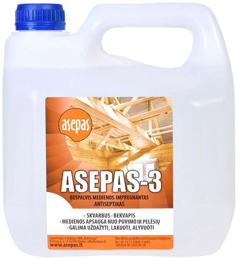 Staples Sąsagėlės antiseptinis ASEPAS-3 3L