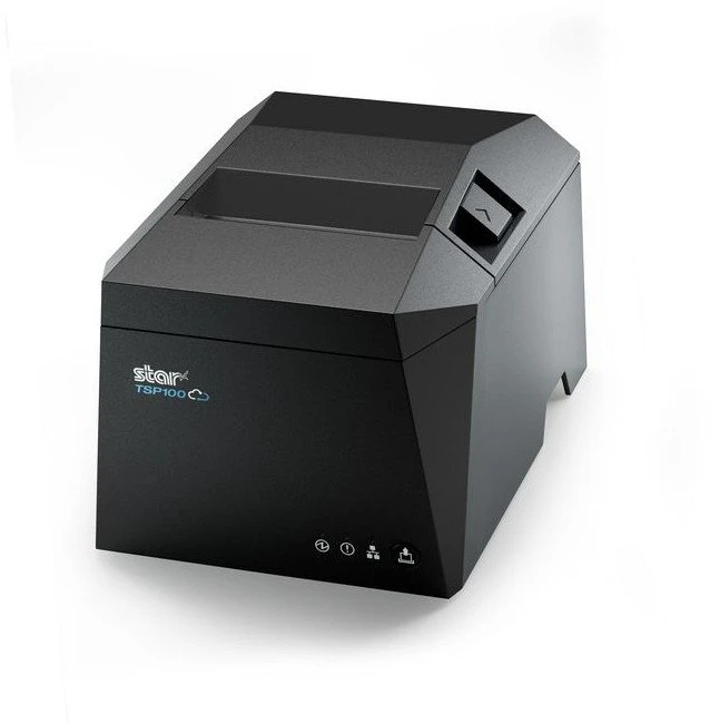 Star Micronics ETIKETŲ SPAUSDINTUVAS BE PADĖKLO 40–80 MM / ETIKETŲ PLOČIO PJOVIMAS USB-C/A PILKAS