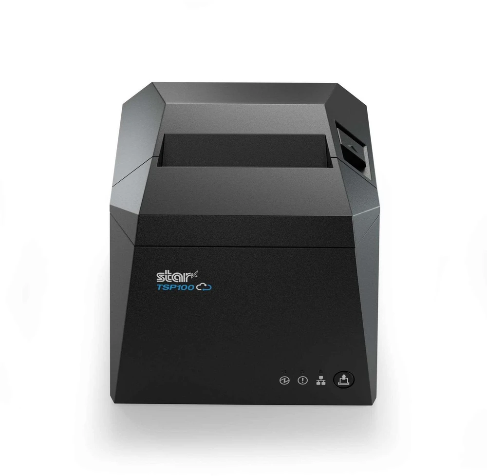 Star Micronics ETIKETŲ SPAUSDINTUVAS BE PADĖKLO 40–80 MM / ETIKETŲ PLOČIO PJOVIMAS USB-C/A PILKAS