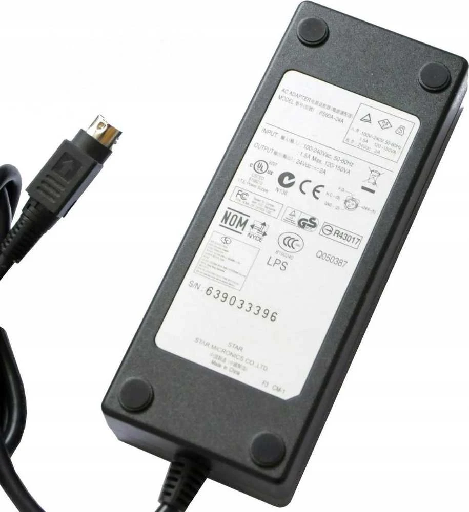Įkroviklis Star Micronics PS60A-24C Maitinimo šaltinis (PS60A-24C Power Supply EU)