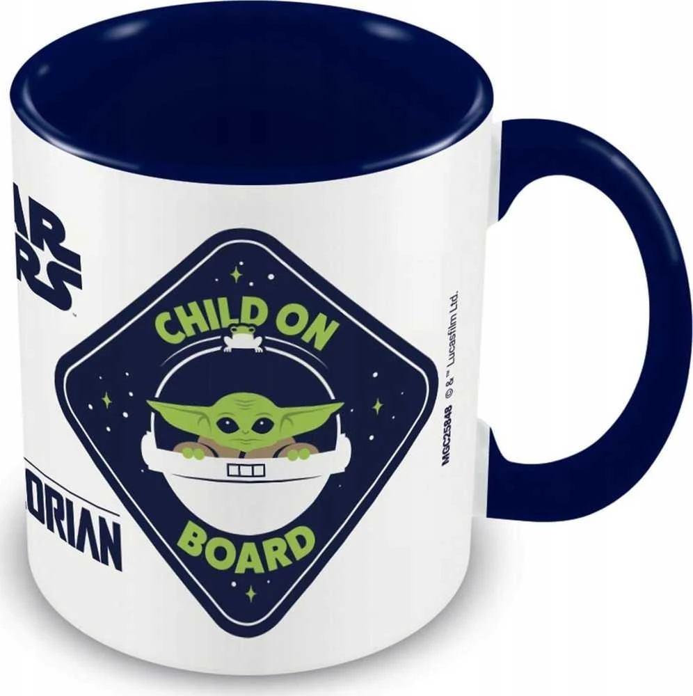 Star Wars Žvaigždžių karai - Keraminis puodelis dovanų dėžutėje 300 ml (Mandaloriečių kūdikis Yoda)