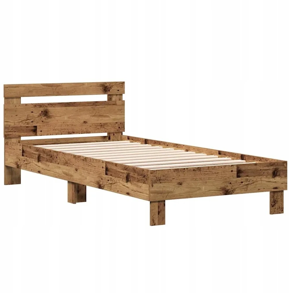 Lova Lovos rėmas Senas medis 203 x 95 x 70 cm Apdirbta mediena