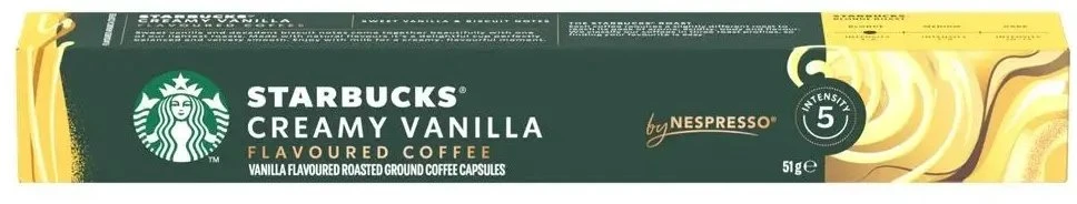 STARBUCKS VANILLA kapsulinės kavos kapsulės, skirtos Nespresso, 10 vnt.