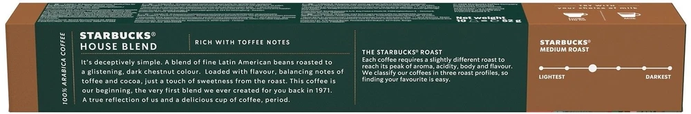 Coffee capsules Starbucks NCC House Blend