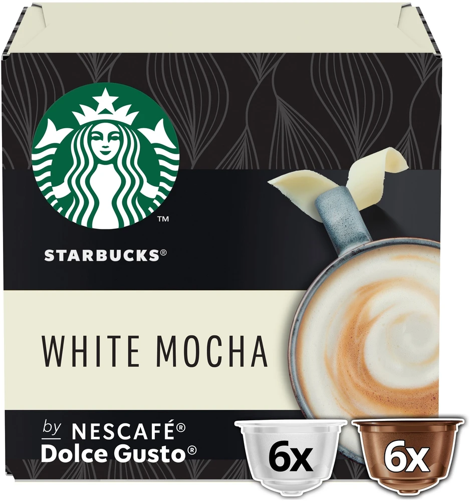 Nestle Starbucks Dolce Gusto Mocha Baltas Mocha 12 ks