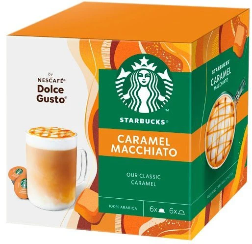 Nescafe Kavos kapsulės STARBUCKS CARAMEL MACCHIATO, 12 vnt.