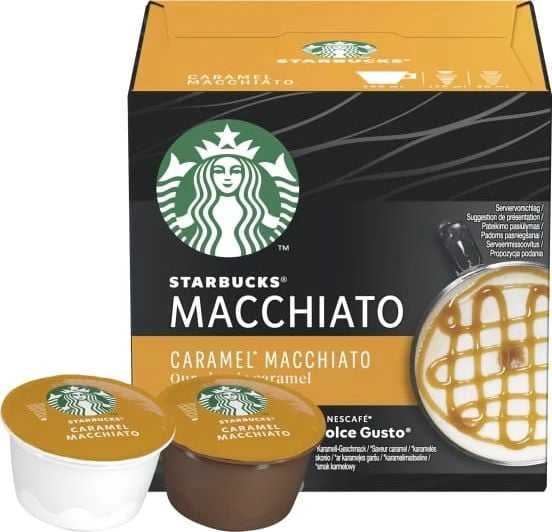 Nescafe Kavos kapsulės STARBUCKS CARAMEL MACCHIATO, 12 vnt.