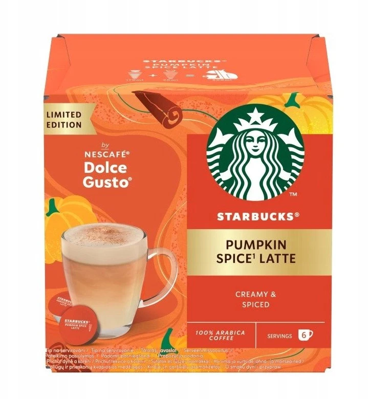 Kavos kapsulės Starbucks Pumpkin Latte