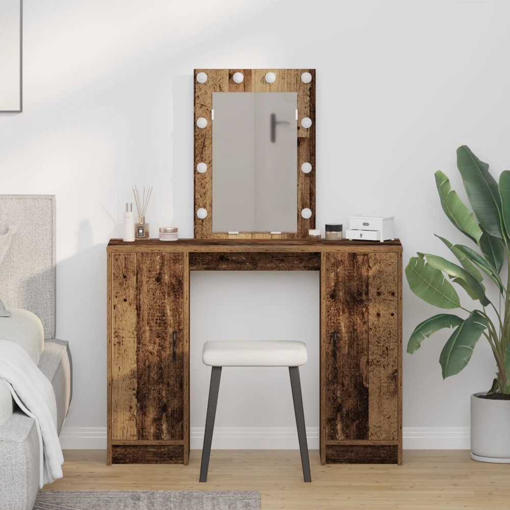 Makiažo stalas Ruda 102 x 33 x 135 cm Apdirbta mediena
