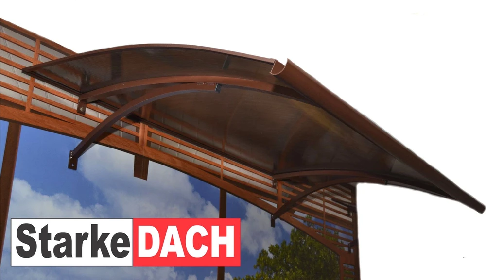 Stogelis virš durų StarkeDACH Lenktas L-160 rudas
