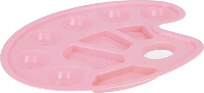 Paleta paletka do farb owalna pastelowa rožinė STARPAK 540387