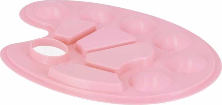 Paleta paletka do farb owalna pastelowa rožinė STARPAK 540387