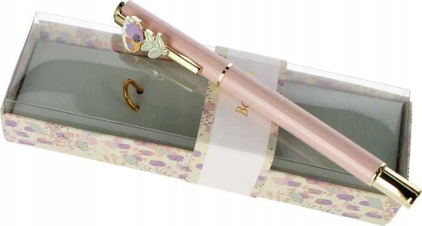 Starpak automatinis rašiklis Rožinė Flowers, 0.7 mm