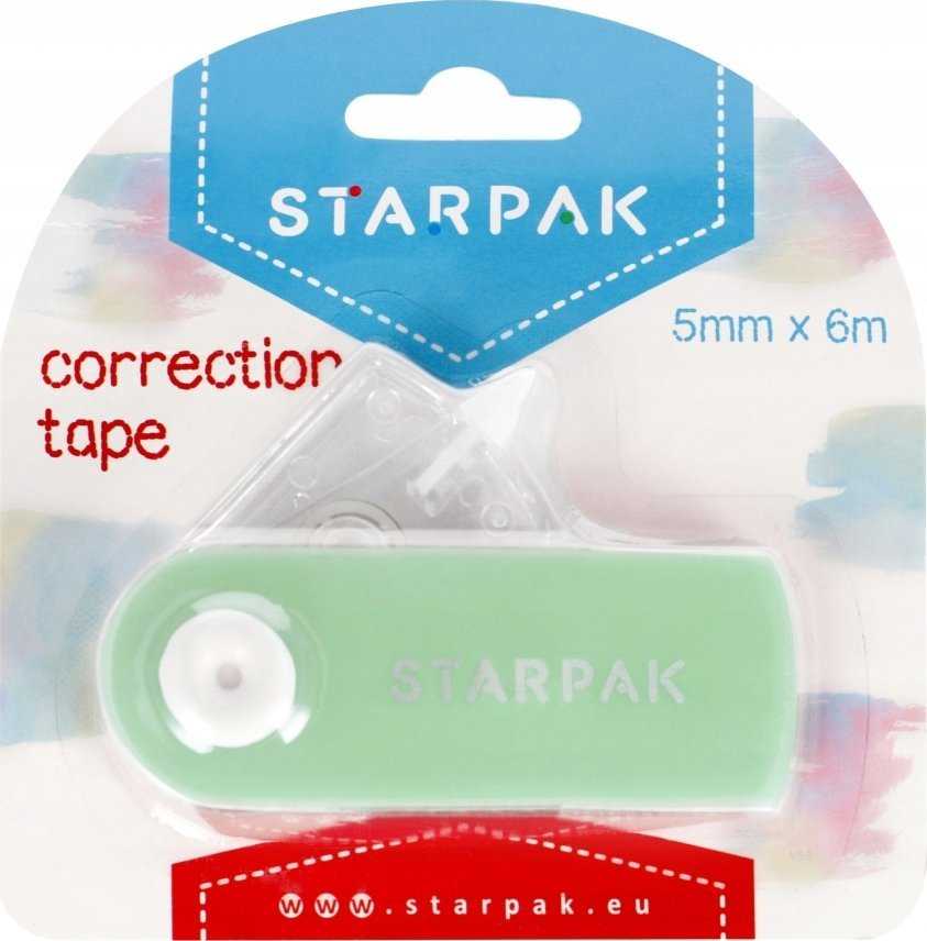 Starpak korektorius juostelinis 5mm x 6m, pastelinis žalias