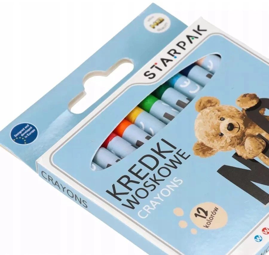 Starpak KREDKI WOSK 12KOL MIS STK PUD 12/144