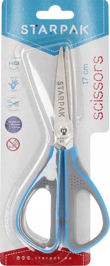 Starpak Metalinės mokyklinės žirklės 17cm