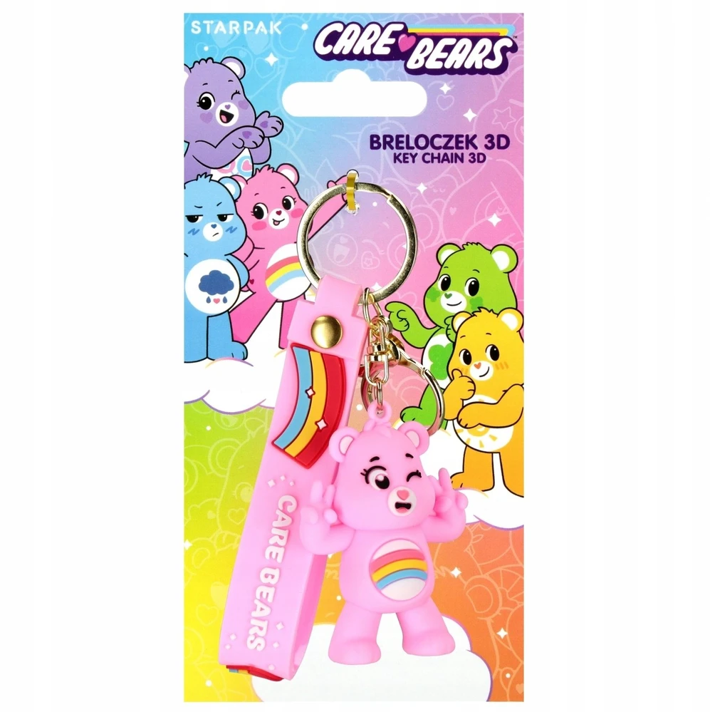 Raktų pakabukas CARE BEARS, Starpak, rožinės sp.