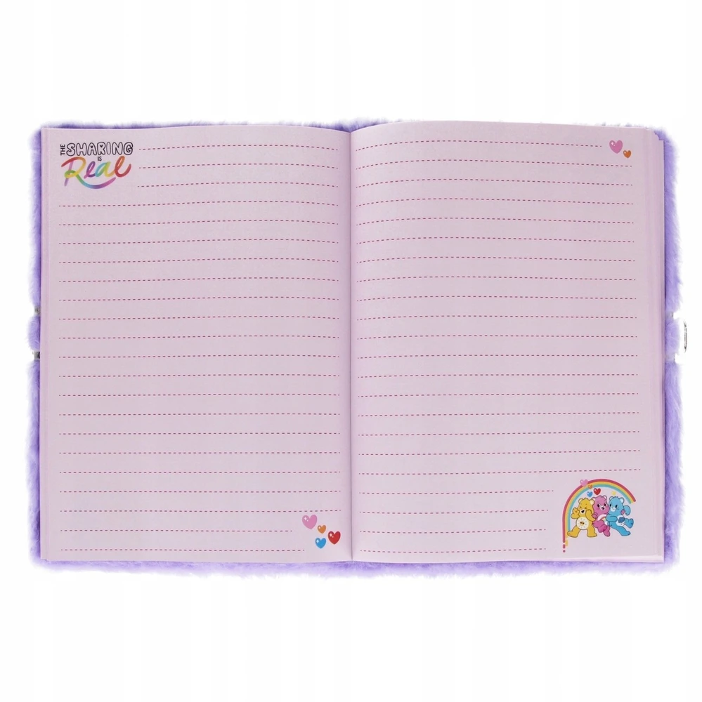 Starpak Pamiętnik Plusz Zam A5/80K Care Bears Fiolet Stk